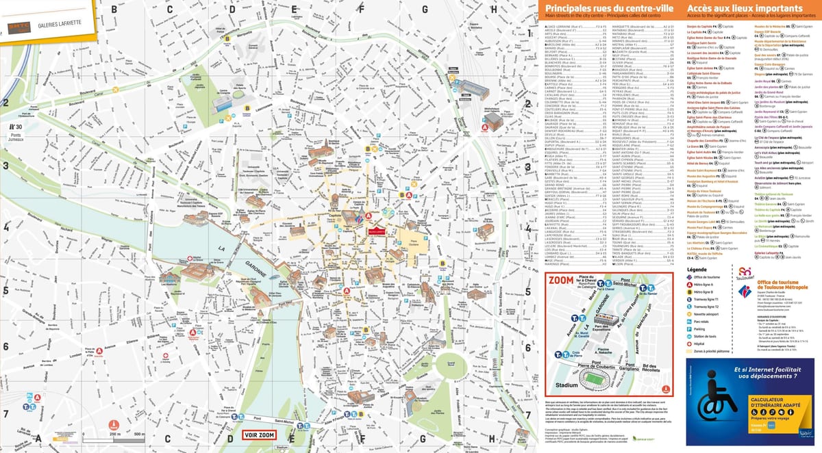 Toulouse piemineklis kartē