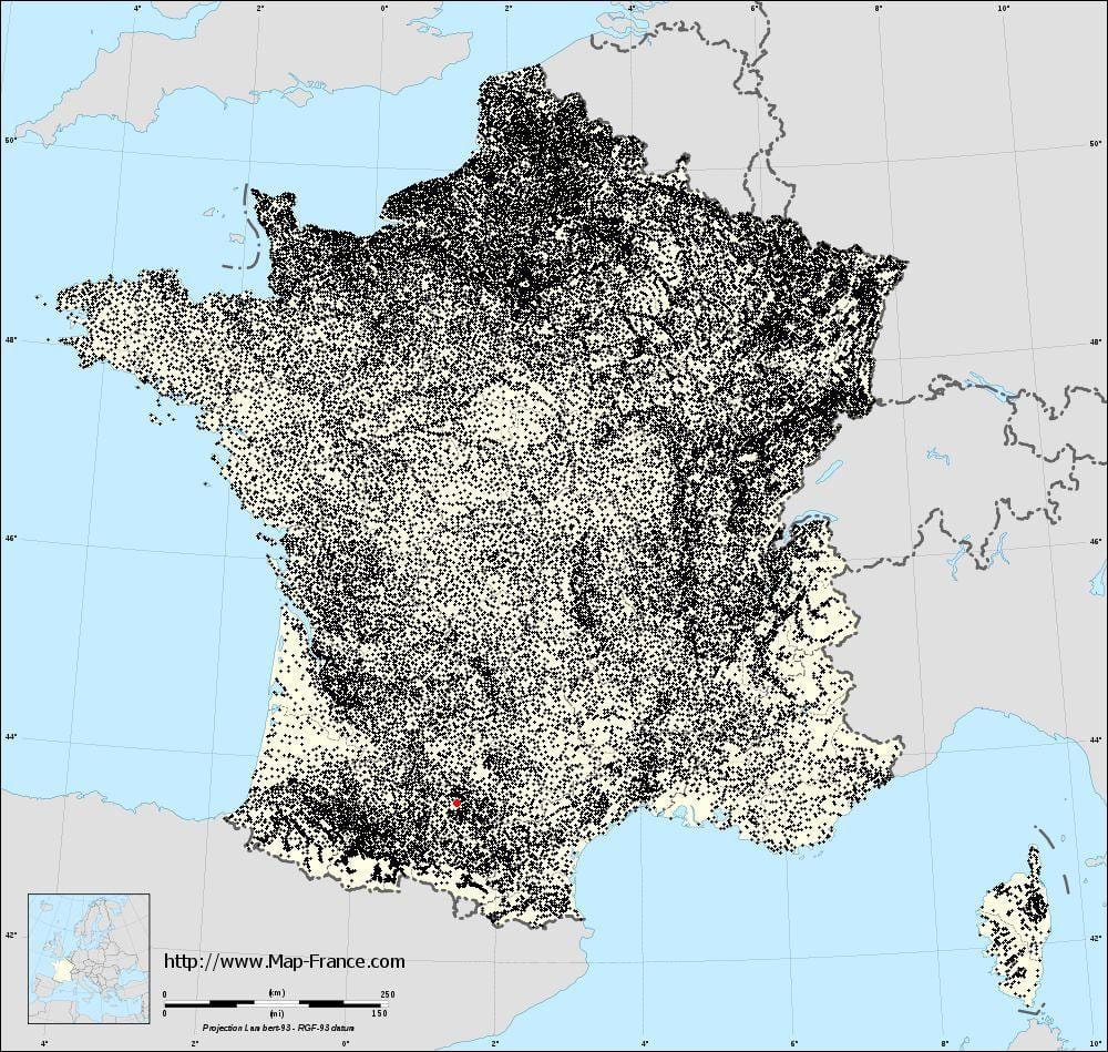 kartes Toulouse pašvaldības