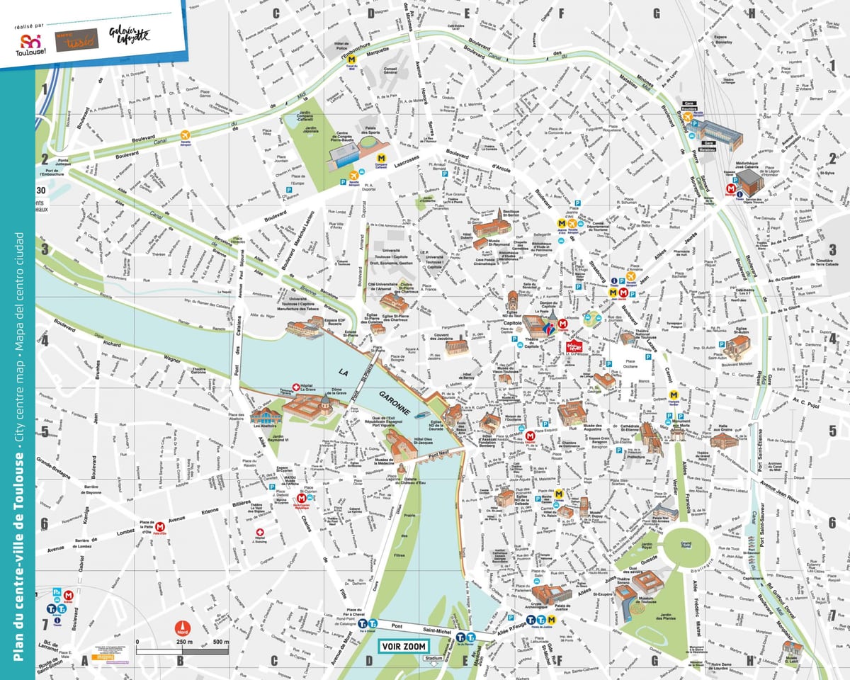 karte Toulouse parks