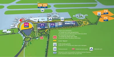 Toulouse airport terminal karte
