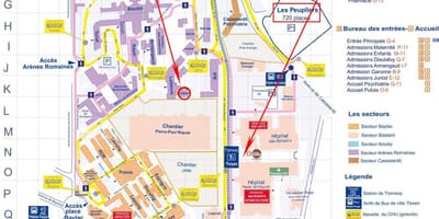 Karte Toulouse slimnīcā