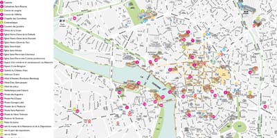Toulouse tūrisma karte